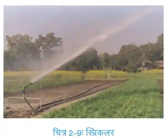 Sprinkler irrigation system for water conservation in dry regions